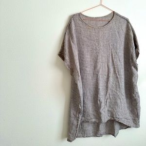 Elizabeth Suzanne Harper tunic in linen gauze
